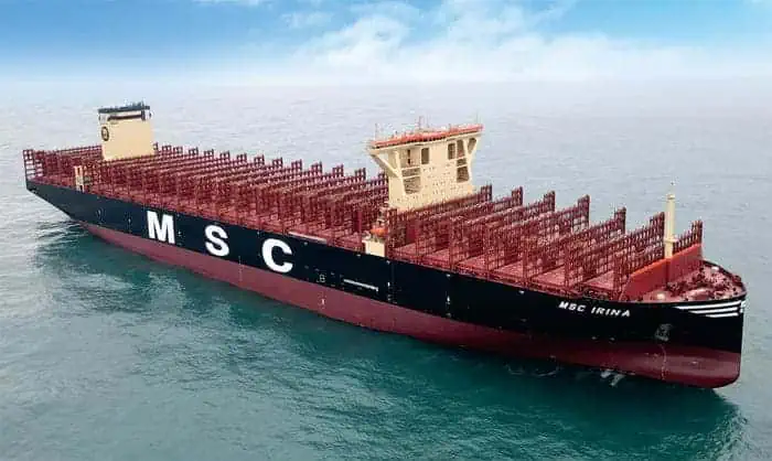biggest vessel container ship msc